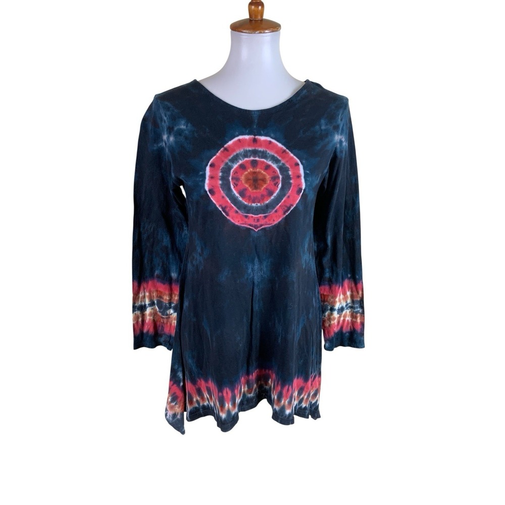 Dharma Trading Co Tie Dye Boho Festival Tunic Top‎ Medium